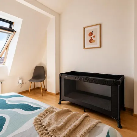 Stylový Penthouse U Pražského Parku A Centra S Ac Apartamento Praga