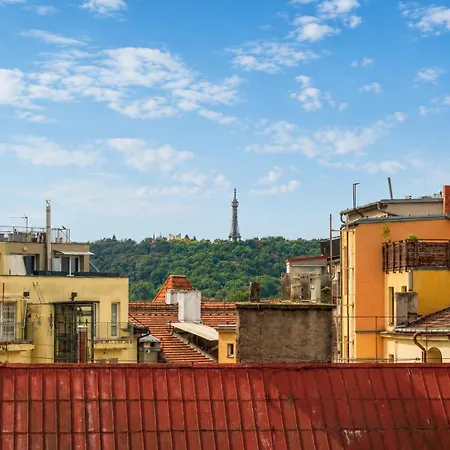 Stylový Penthouse U Pražského Parku A Centra S Ac